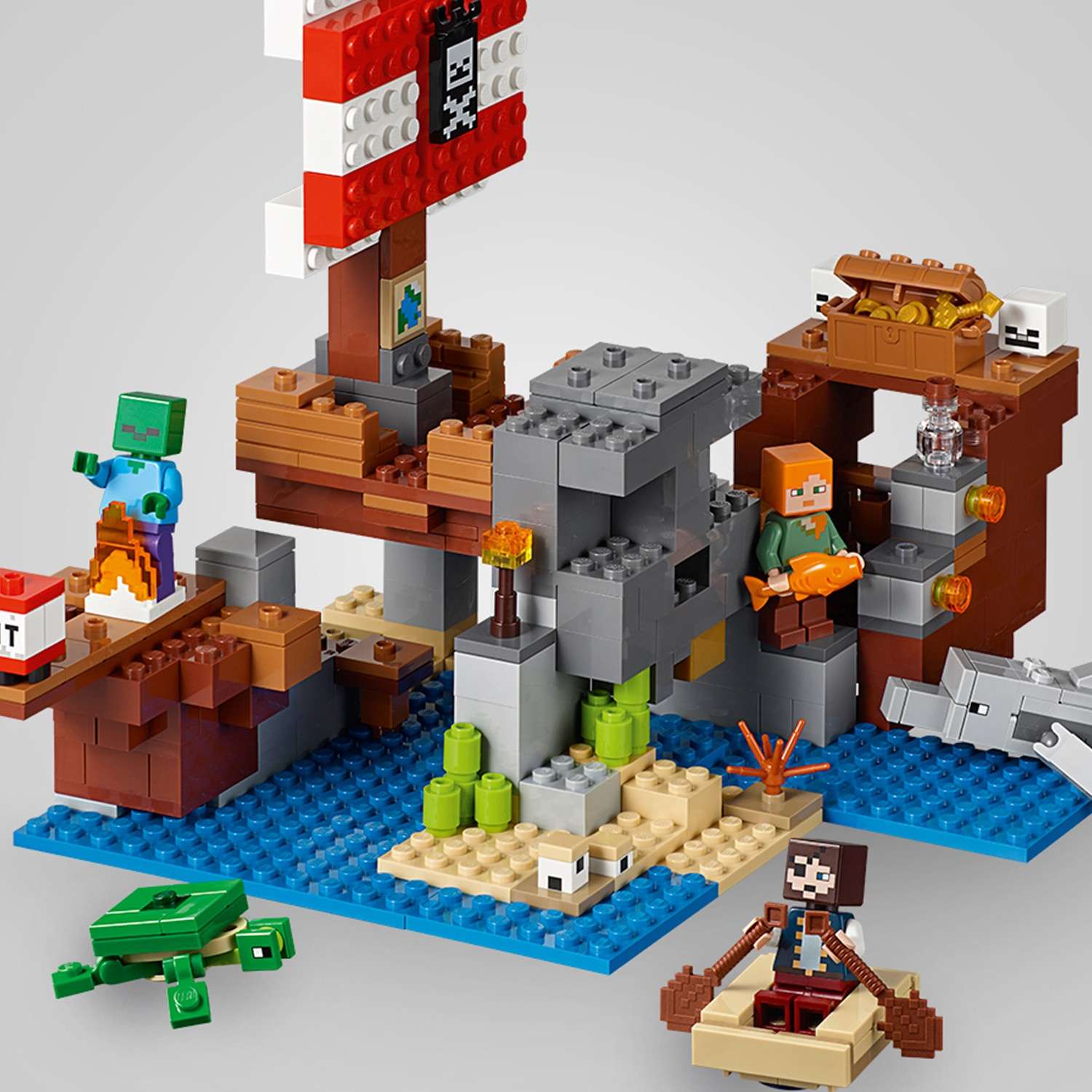 Конструктор LEGO Minecraft Приключения на пиратском корабле 21152 - фото 5
