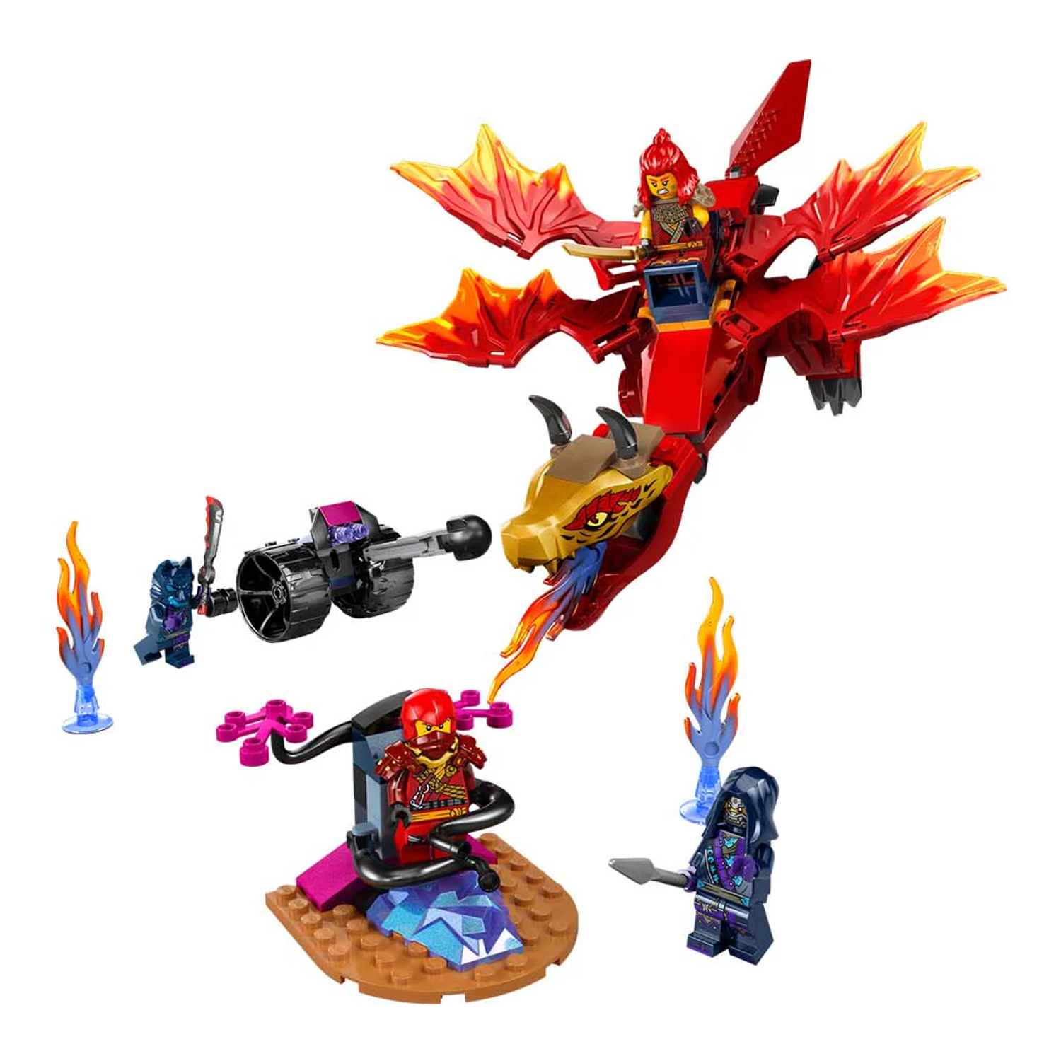 Конструктор детский LEGO Ninjago Битва дракона Кая - фото 5