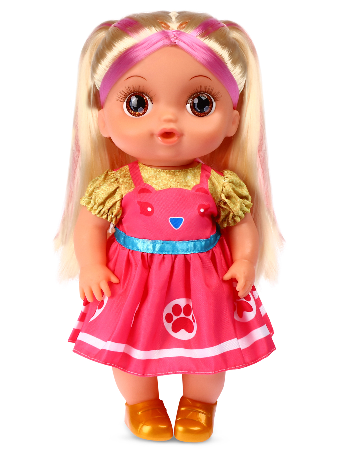 Кукла AMORE BELLO С розовыми волосами бутылочка желтый горшок соска JB0211646 - фото 10