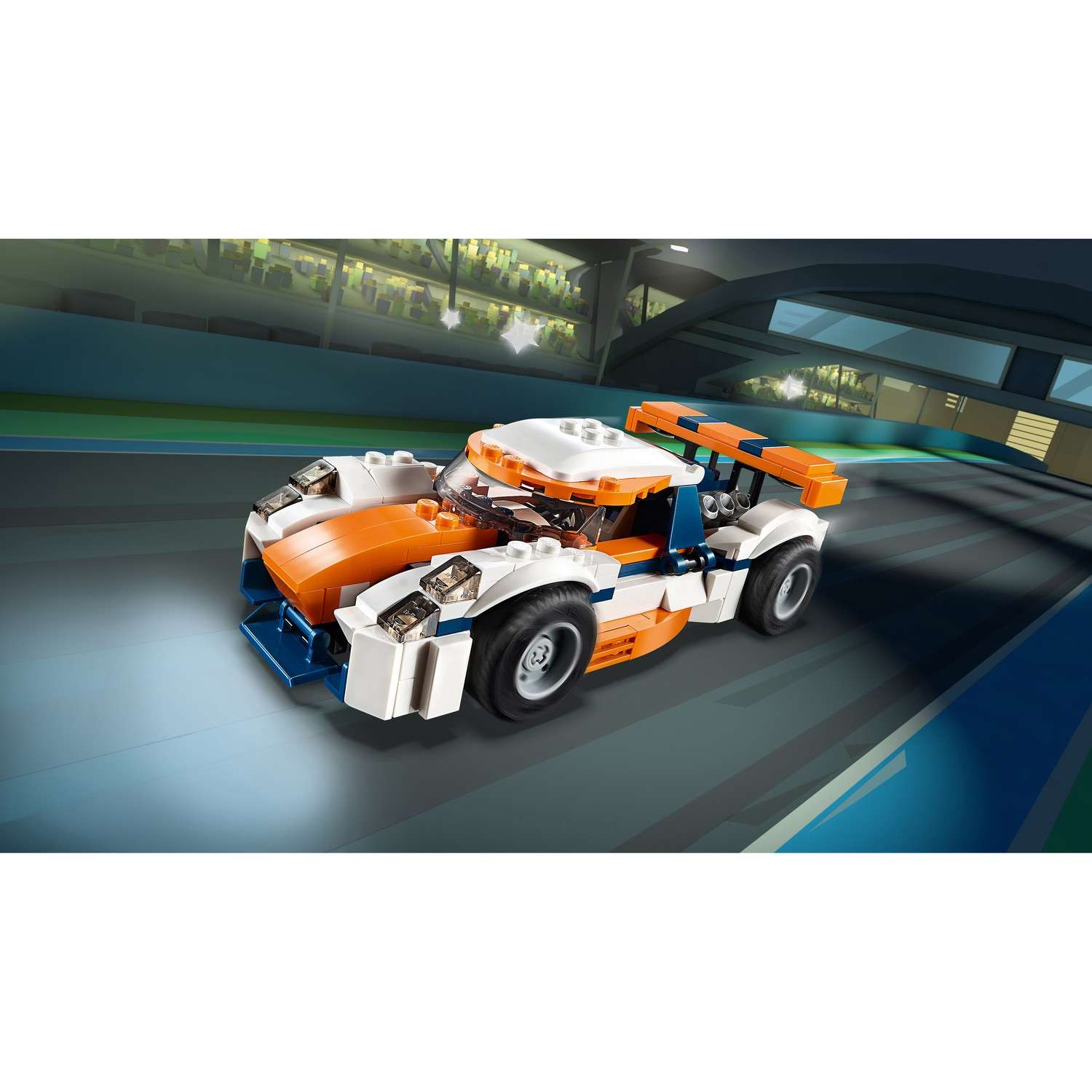 Конструктор LEGO Creator Гоночный автомобиль Оранжевый 31089 - фото 6