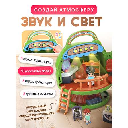 Домик для кукол SHARKTOYS 29 см с мебелью