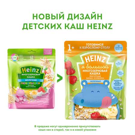 Каша Heinz йогуртная многозерновая банан, клубника 200г c 12 месяцев