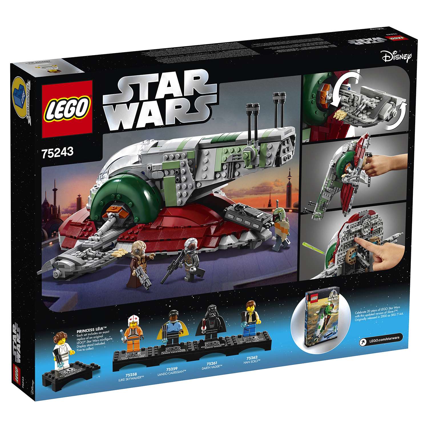 Конструктор LEGO Star Wars Раб I выпуск к 20-летнему юбилею 75243 - фото 3