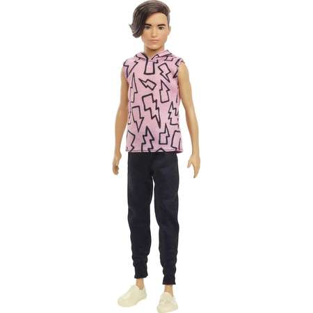 Кукла Barbie Игра с модой Кен в худи с молниями HBV27