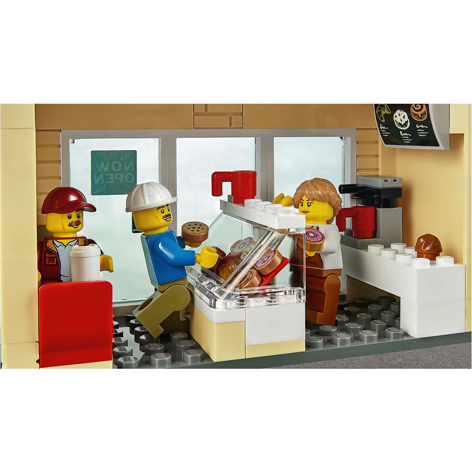 Конструктор LEGO City Town Открытие магазина по продаже пончиков 60233 - фото 14