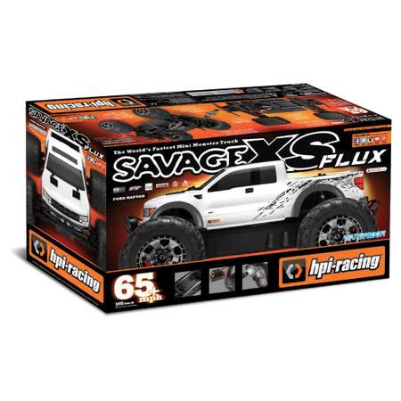 Автомодель HPI РУ 1:10 Монстр Savage XS FLux Ford Svt Raptor RC49647