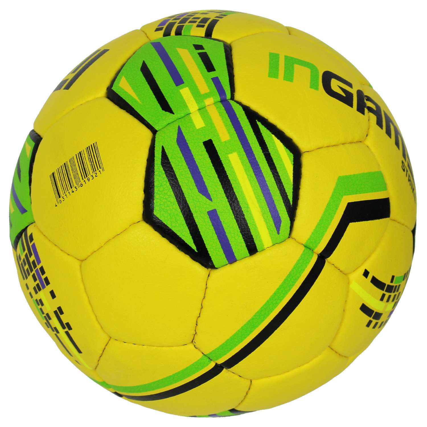 Мяч футбольный InGame STRIKE №5 желто-зеленый IFB-127 - фото 2