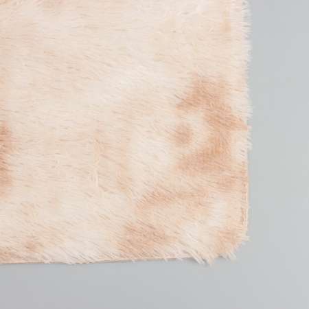 Коврик Доляна для ванной «Пушистик» 50×80 см цвет коричнево-бежевый