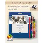 Карандаши цветные Bruno Visconti EasyColor 48 цветов