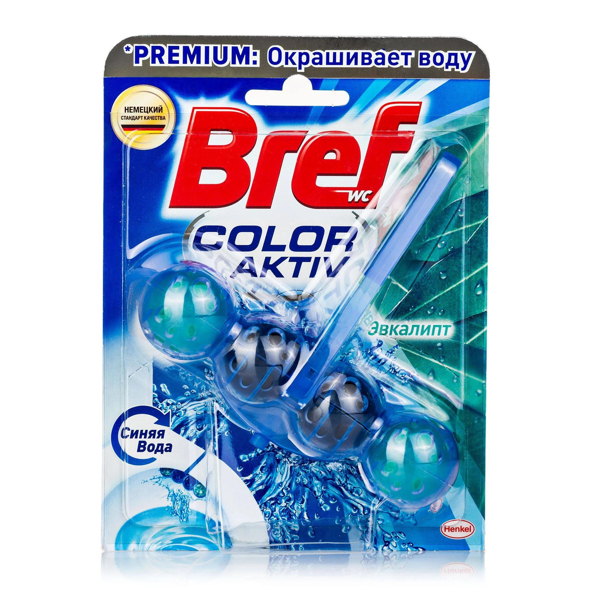 Туалетный блок Bref Color Activ Подвесной Эвкалипт 50 г - фото 1