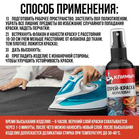 Краски текстильные КЛИМЫЧ 1 цв.