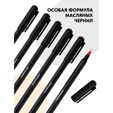 Ручки LINC шариковые PENTONIC красные чернила 12 штук