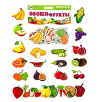 Магнитный набор Анданте Овощи и фрукты 24 элемента