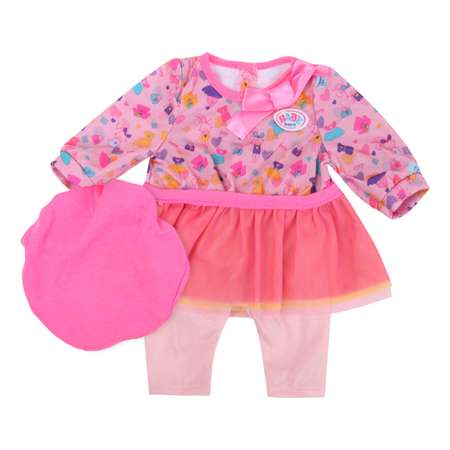 Наряд для куклы Zapf Creation Baby Born с шапочкой Розовый 824-528