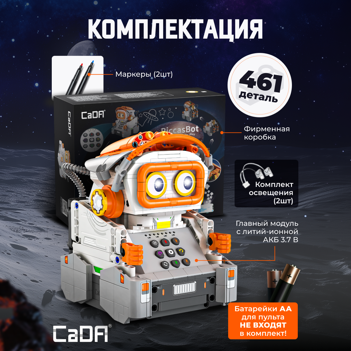 Конструктор CaDa Robot 461 деталей C83006W - фото 3