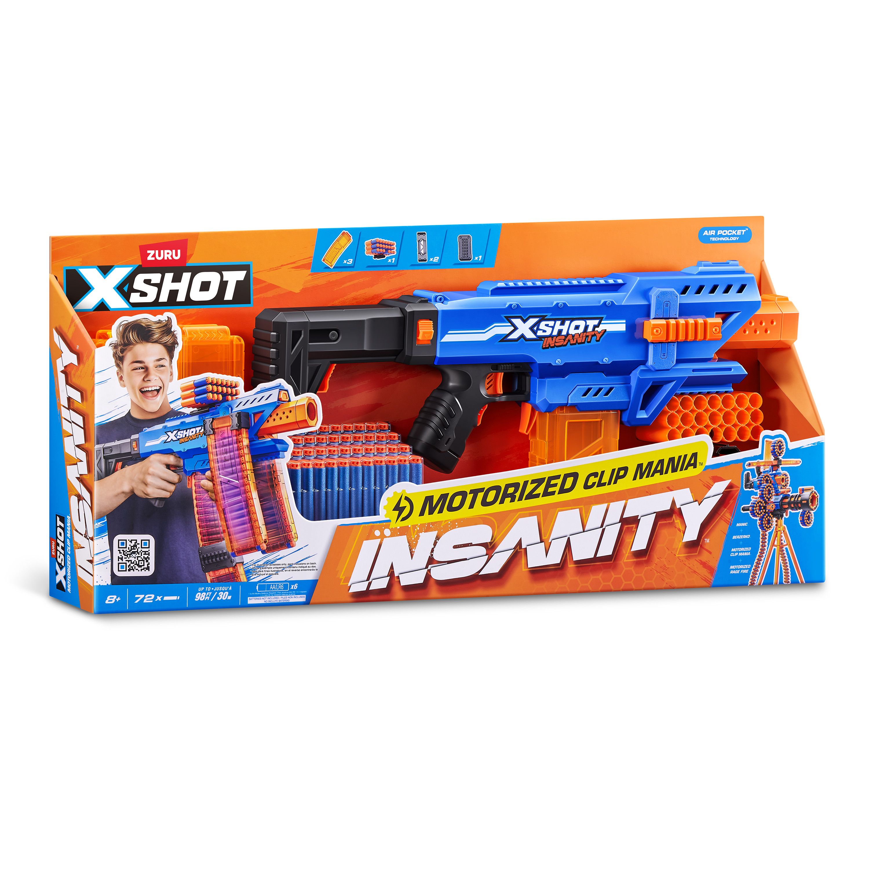 Бластер XSHOT Insanity Motorised Clip 36786 - фото 9