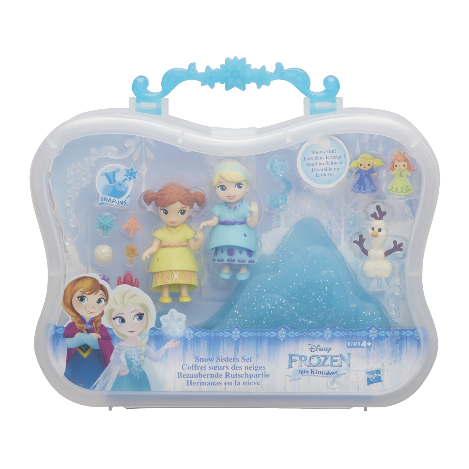 Набор игровой Disney Frozen Холодное Сердце Эльза Анна в детстве и ледяная  горка купить по цене 1399 ₽ в интернет-магазине Детский мир