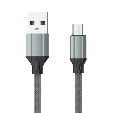 Кабель USB-MicroUSB LDNIO LS441 1м / 2.4 А / медь 86 жил / серый