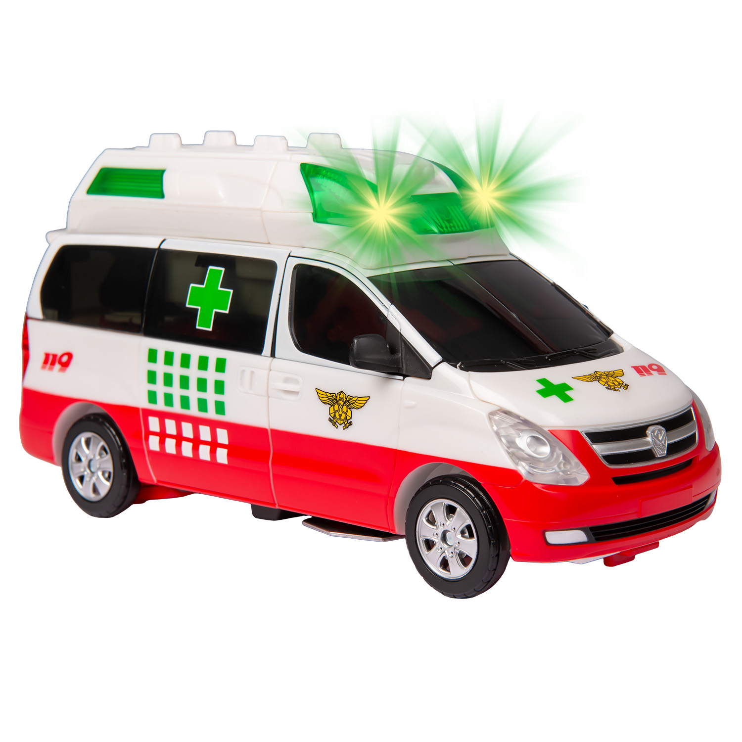 Игрушка Hello Carbot Hello Carbot Dandy Ambulance трансформер 25см свет и звук S1 42902 - фото 12