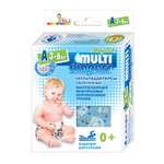 Трусики MULTI-DIAPERS Лайт Бегемоты синие A 3-6кг 1шт