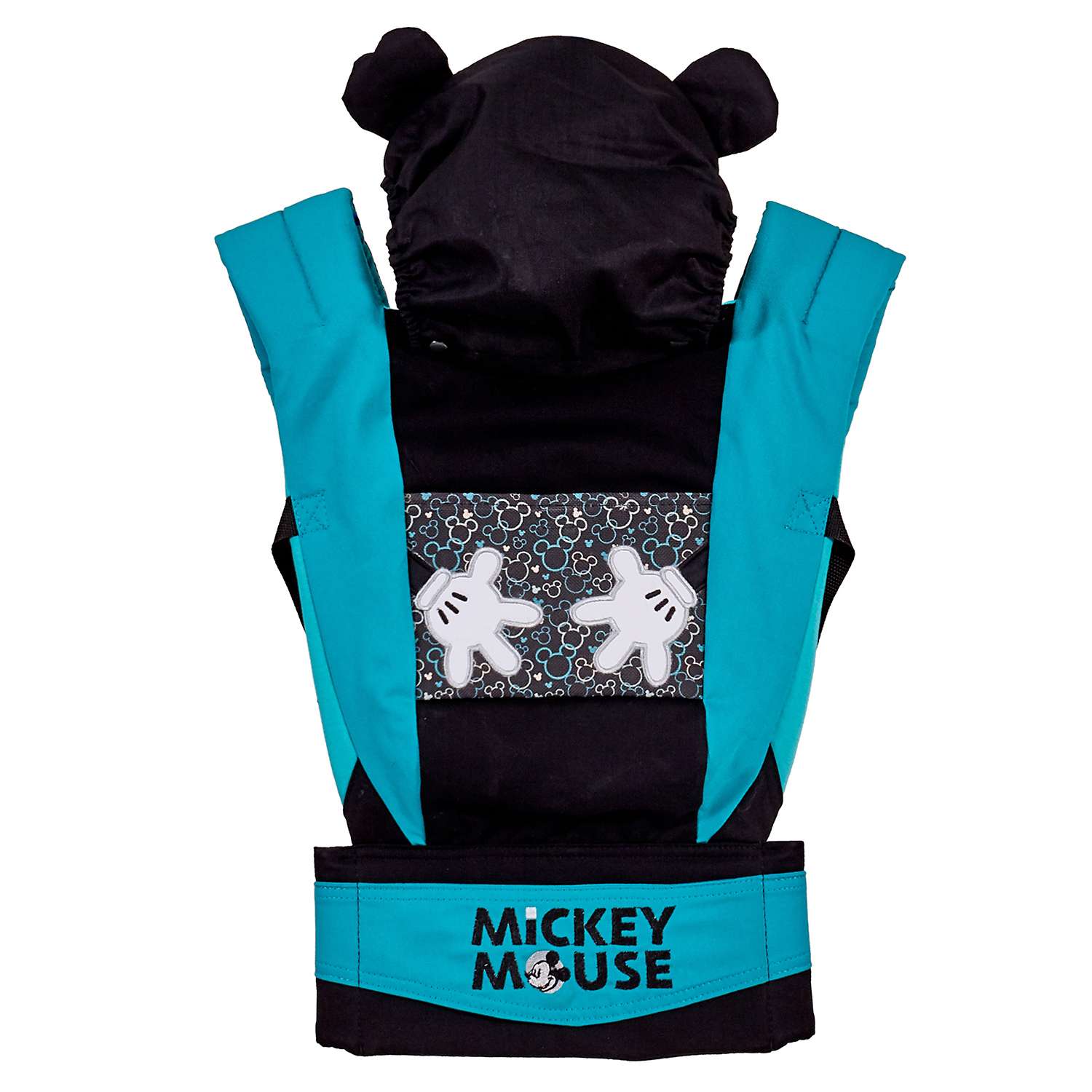 Рюкзак-кенгуру Polini kids Disney baby Микки Маус с вышивкой Черный - фото 1