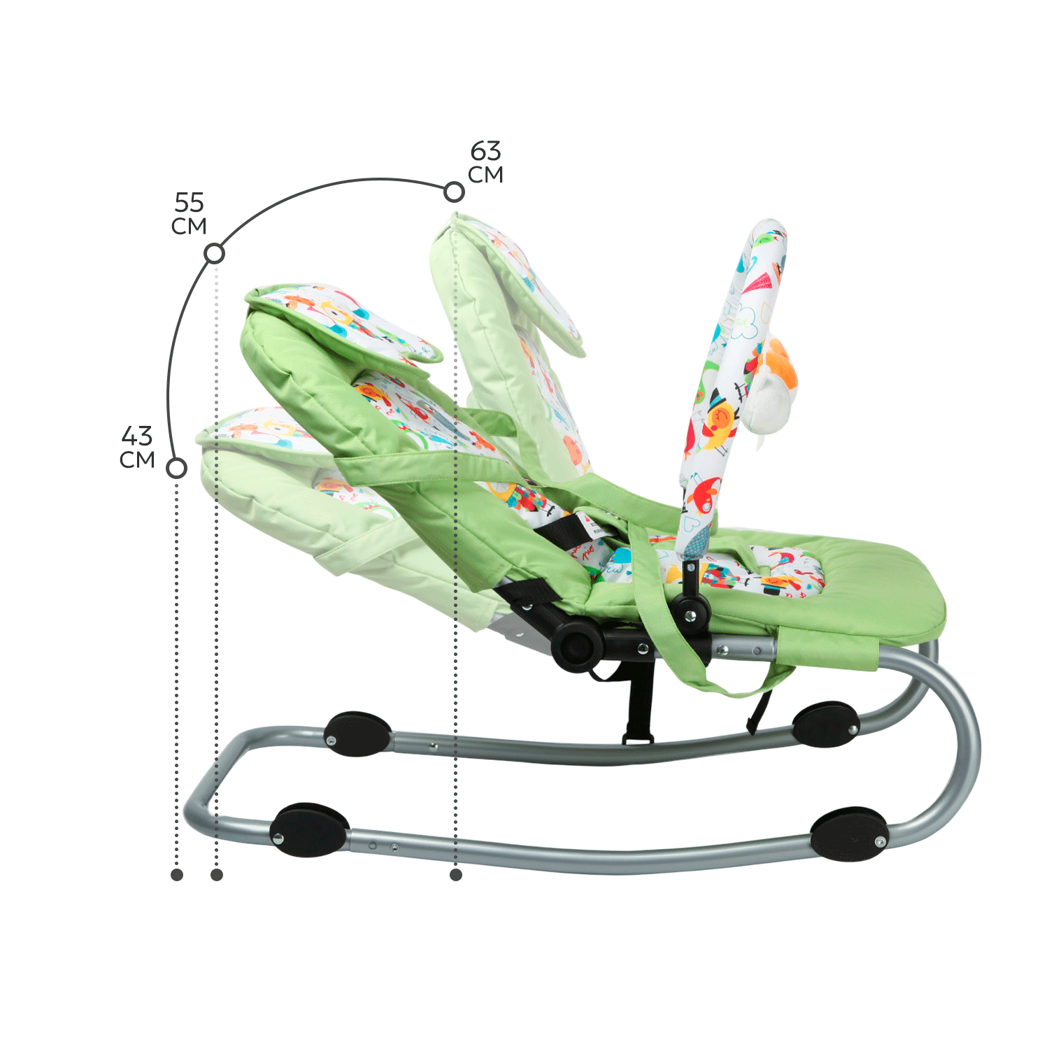 Шезлонг Babyton Sweety Green - фото 12