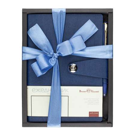 Набор подарочный Bruno Visconti Primavera синий А5 177х235 мм ежедневник и ручка