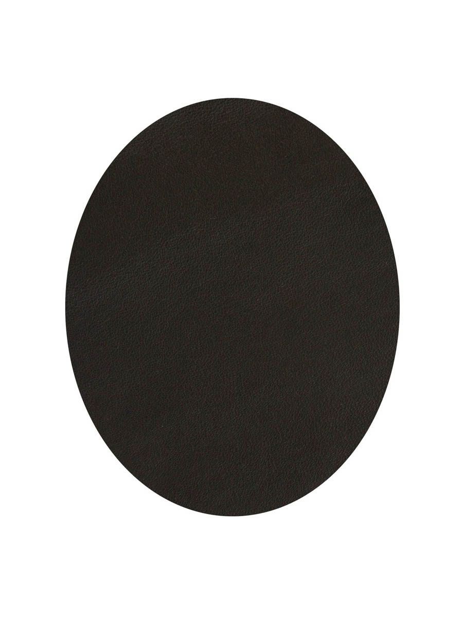 Заплатка Галерея термоклеевая малый овал из кожи для ткани 9.4х11.4 см 2 шт темно-коричневый - фото 3