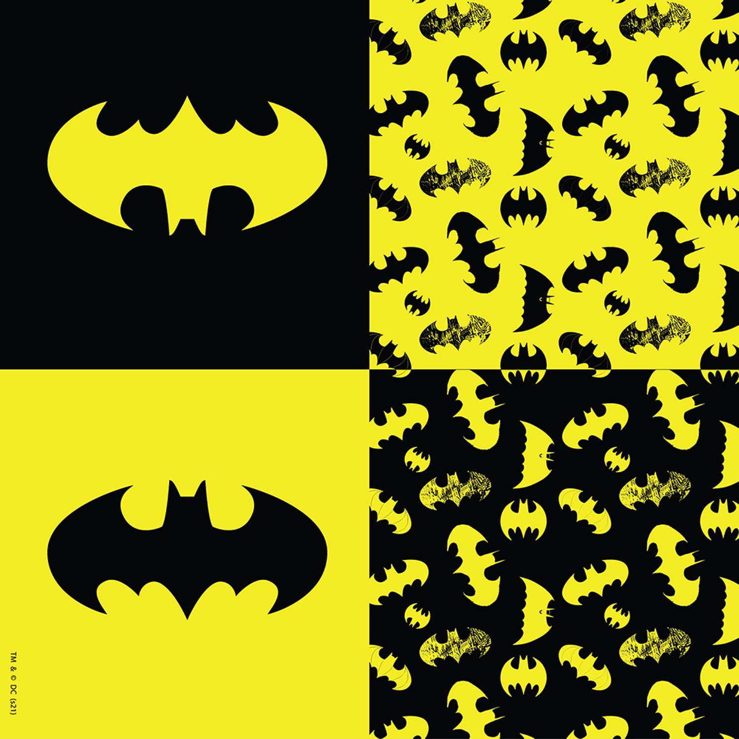 Салфетки бумажные ND PLAY Batman желтые 33х33 см 40 шт - фото 2