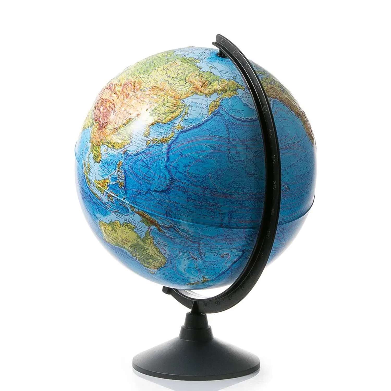 Глобус Globen Земли физический рельефный диаметр 32 см - фото 1
