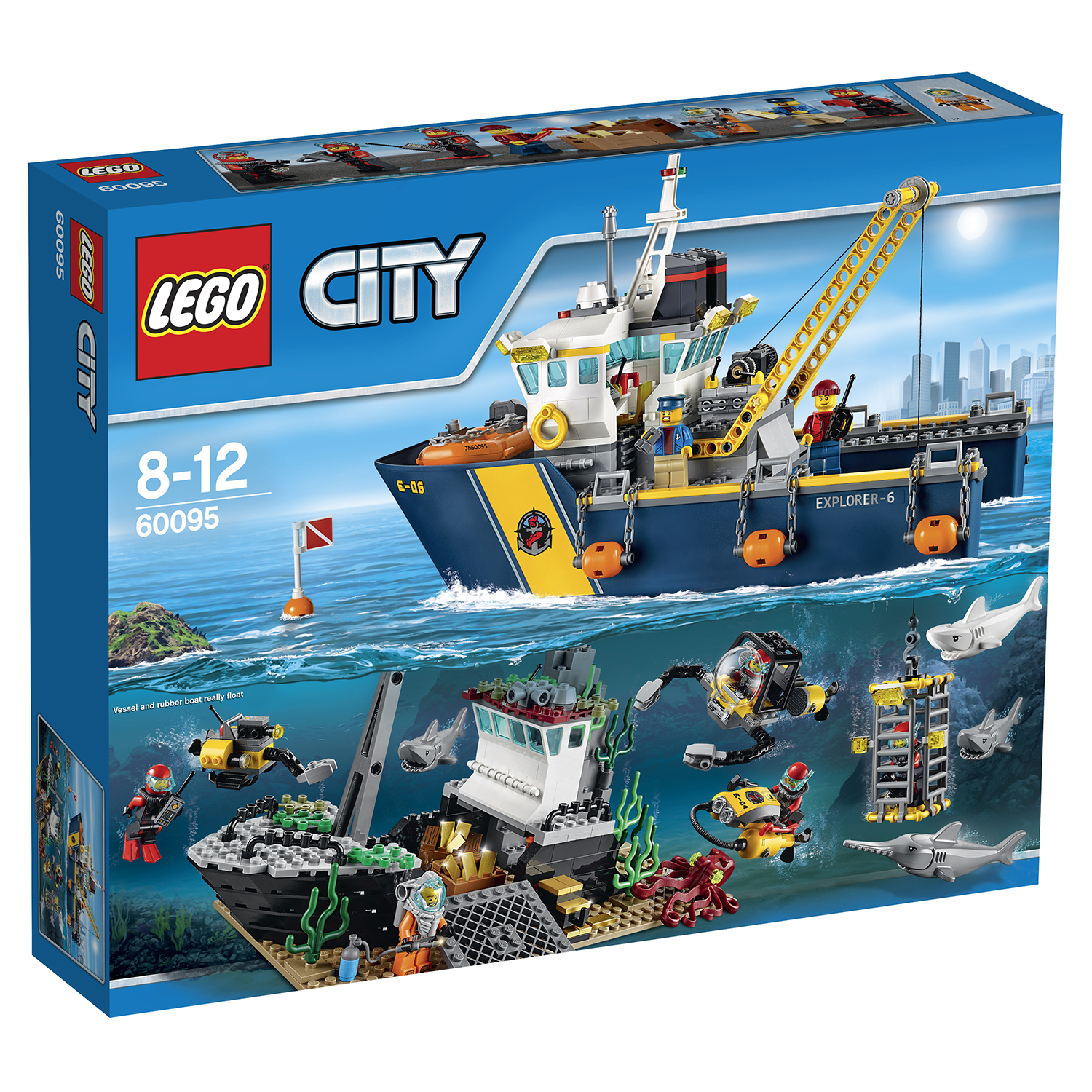 Конструктор LEGO City Deep Sea Explorers Корабль исследователей морских  глубин (60095) купить по цене 8499 ₽ в интернет-магазине Детский мир