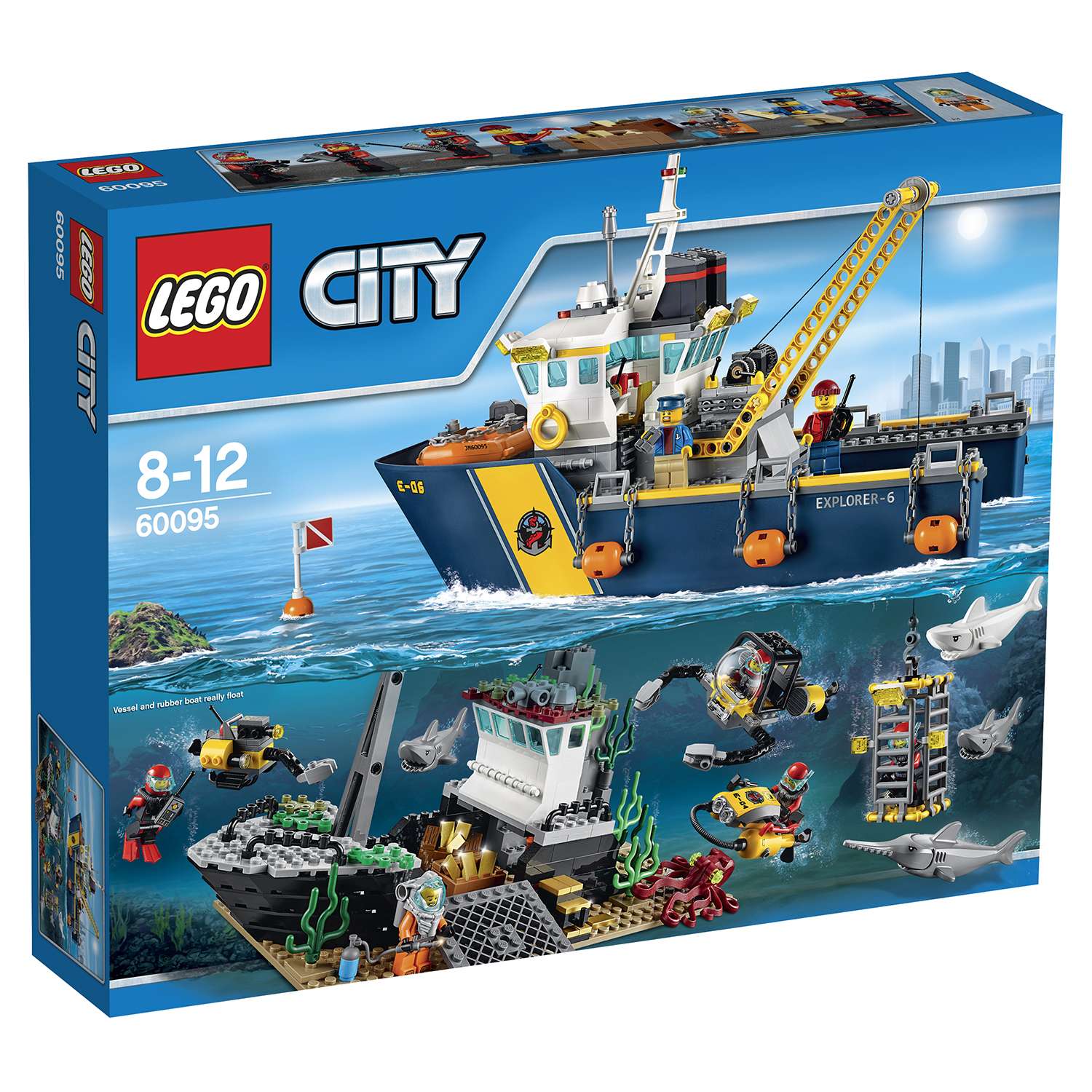 Конструктор LEGO City Deep Sea Explorers Корабль исследователей морских глубин (60095) - фото 2