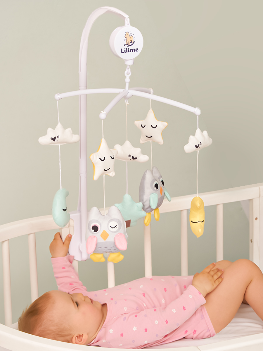 Детский мобиль на кроватку Lilime для новорожденных музыкальный - фото 6