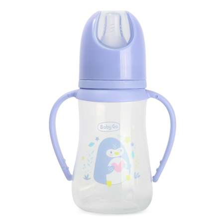 Бутылочка BabyGo с ручками 125мл Purple Z-001A