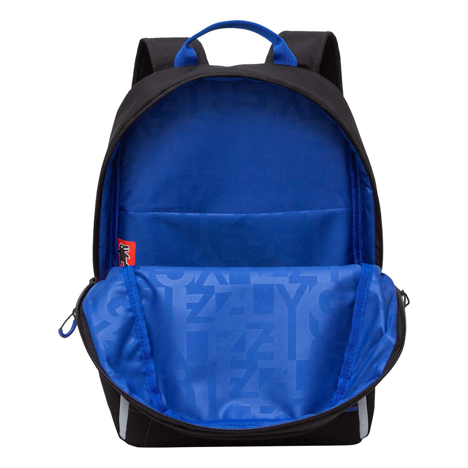 Рюкзак школьный Grizzly Черный-Синий RB-351-1/3 - фото 4