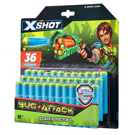 Набор X-SHOT  Атака Жуков 36 дротиков 4836