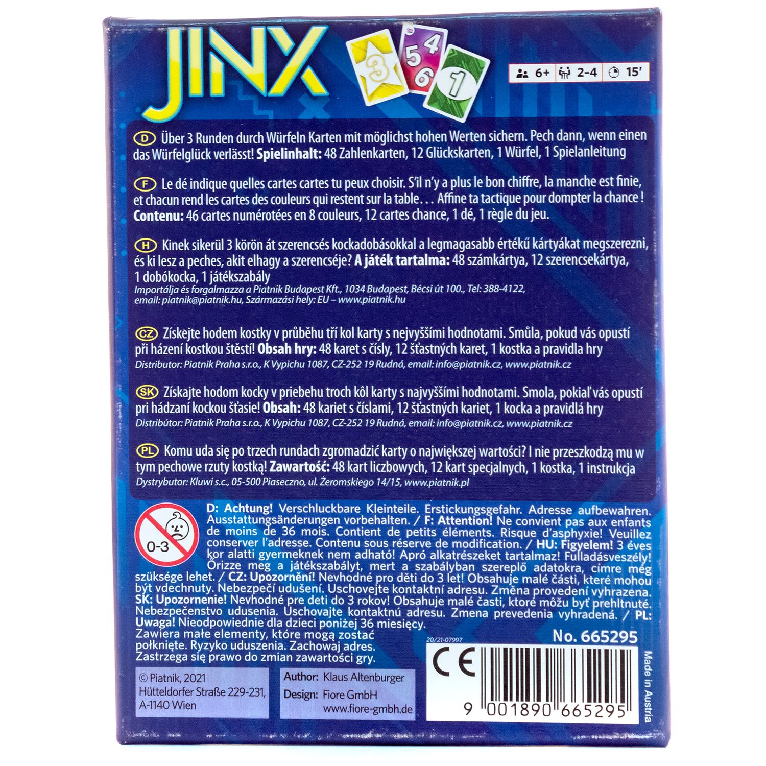 Игра настольная Piatnik Jinx 713903 - фото 2