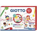 Набор фломастеров GIOTTO TURBO COLOR PARTY SET Подарочный 6 штук в 12 комплектах