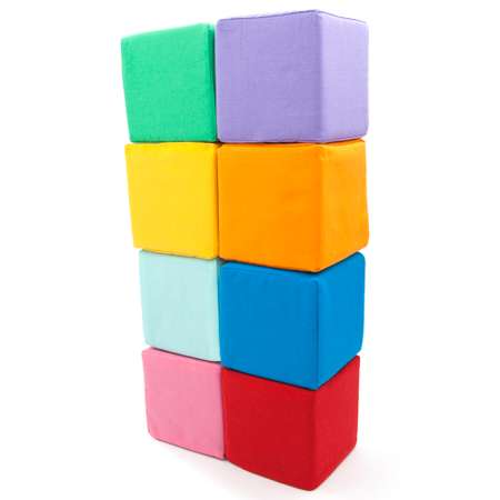 Набор кубиков Oecolo мягких разноцветных 8 штук