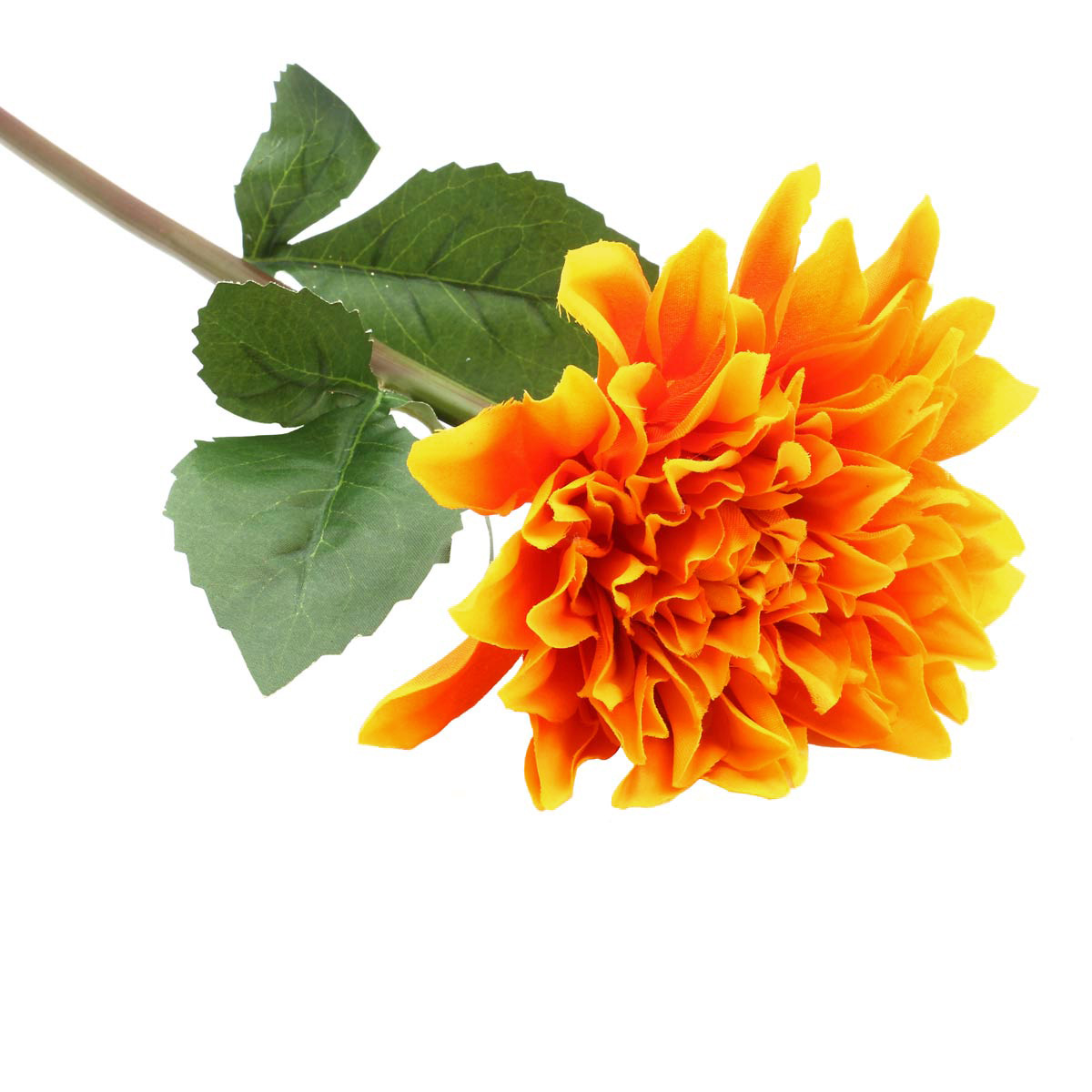 Цветок искусственный Astra Craft Георгин 60 см цвет оранжевый - фото 1