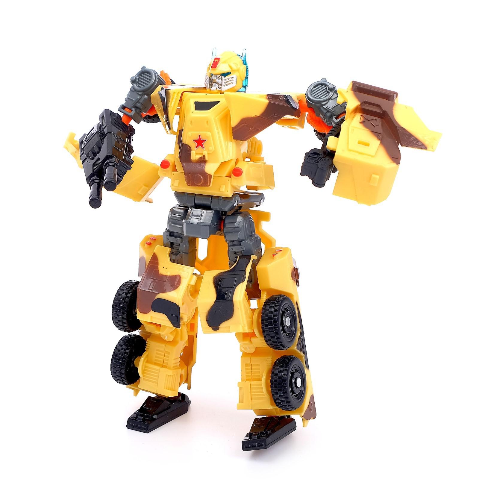 Робот-трансформер Sima-Land Военный цвет жёлтый - фото 2