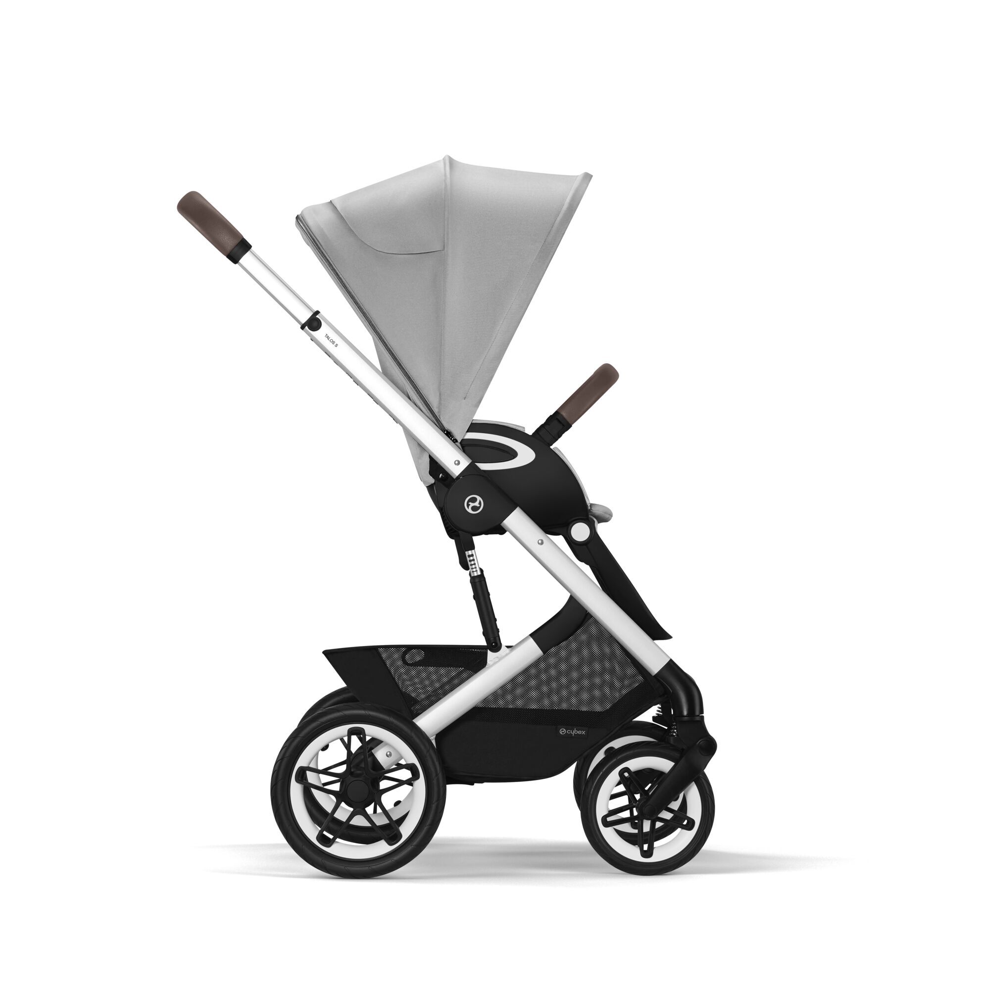 Коляская детская Cybex Talos S Lux SLV Lava Grey с дождевиком - фото 6