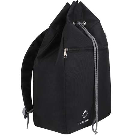 Рюкзак на шнурке Проф-Пресс Черный размер 27x46x15 см