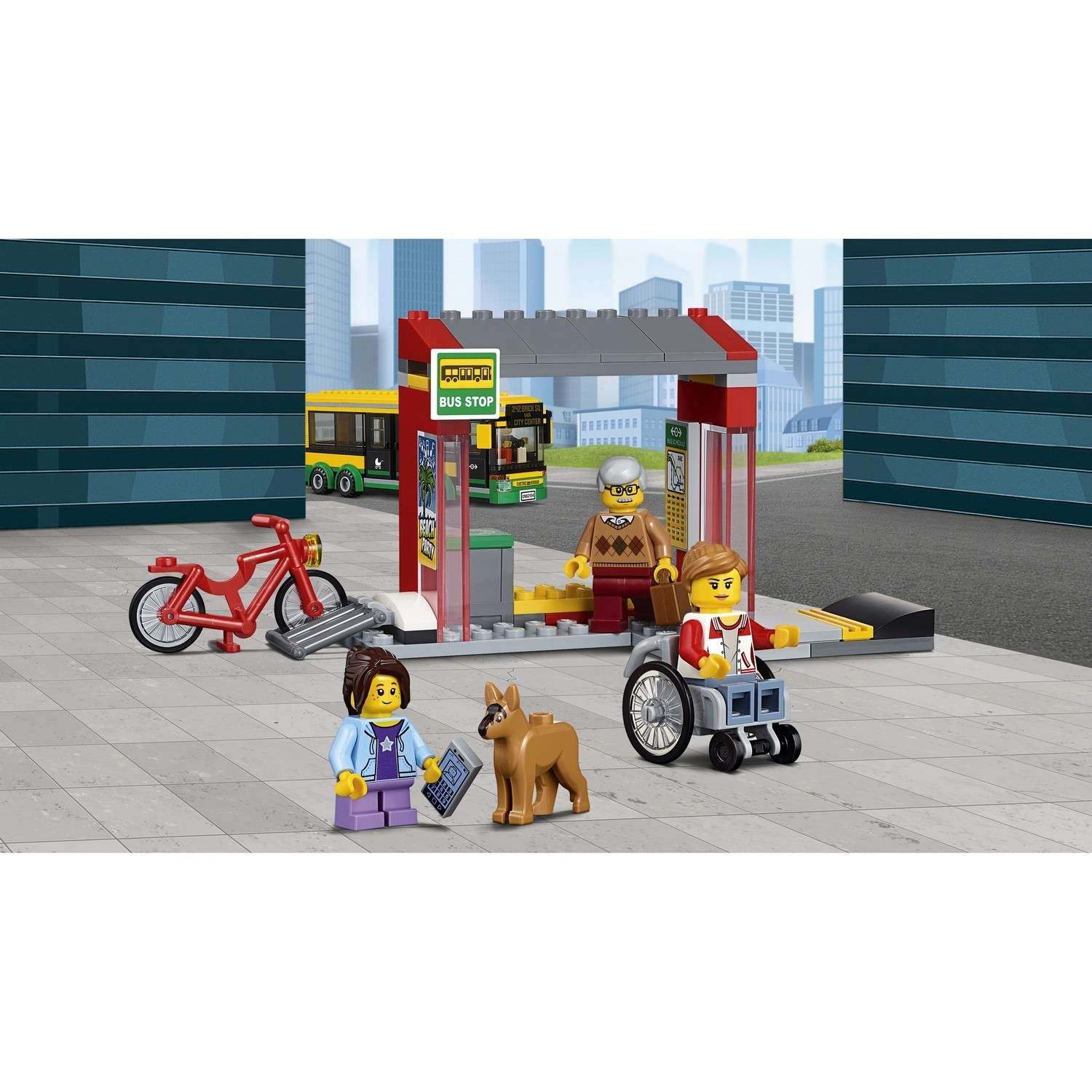 Конструктор LEGO City Town Автобусная остановка (60154) - фото 8