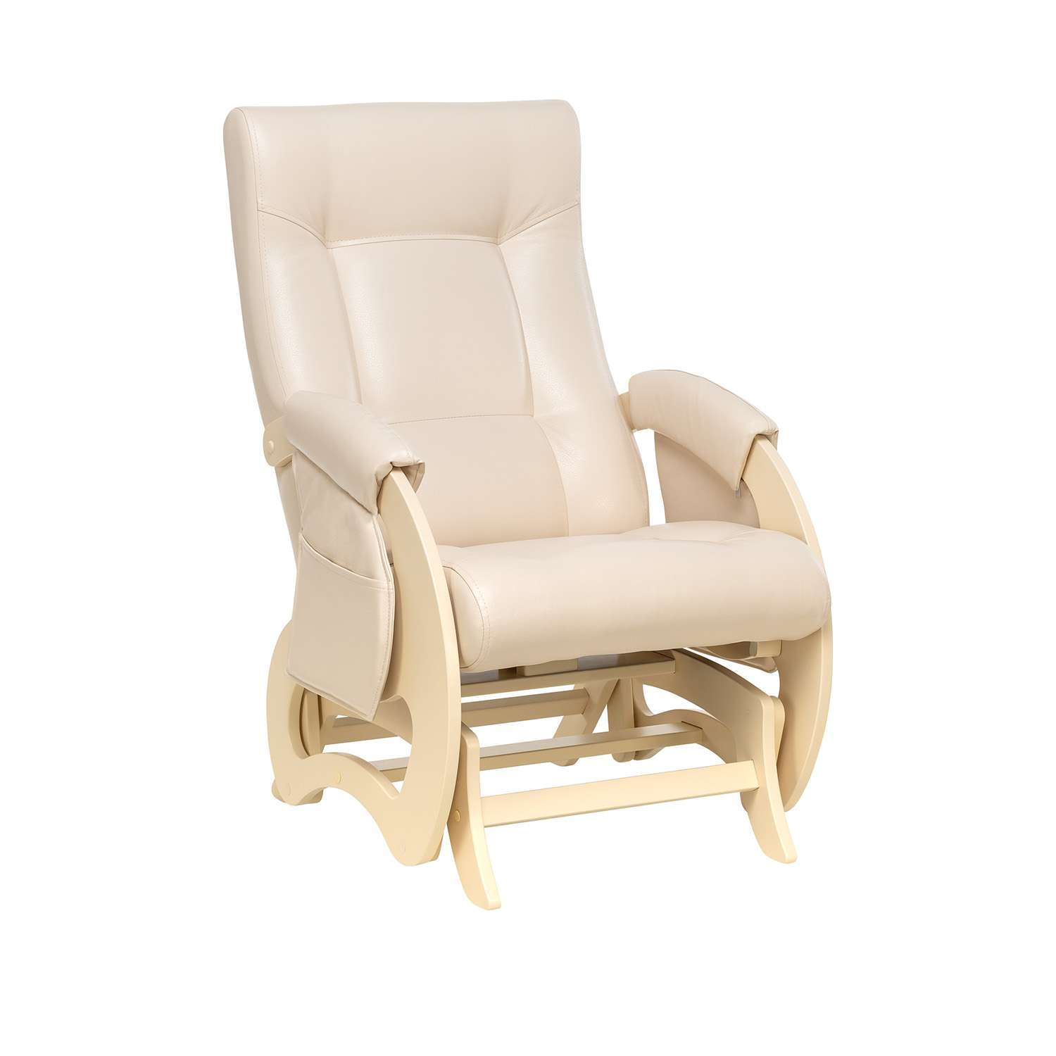 Кресло для кормления Milli Ария с карманами дуб шампань / Polaris Beige - фото 1