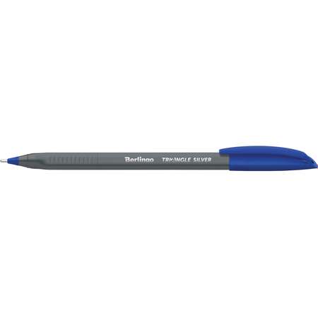 Ручка шариковая BERLINGO Triangle Silver 1.0мм Синий CBp_10792