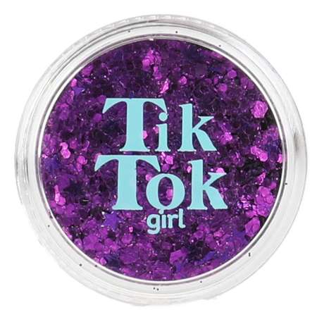 Гель-блестки для тела и волос Tik Tok Girl Фиолетовые