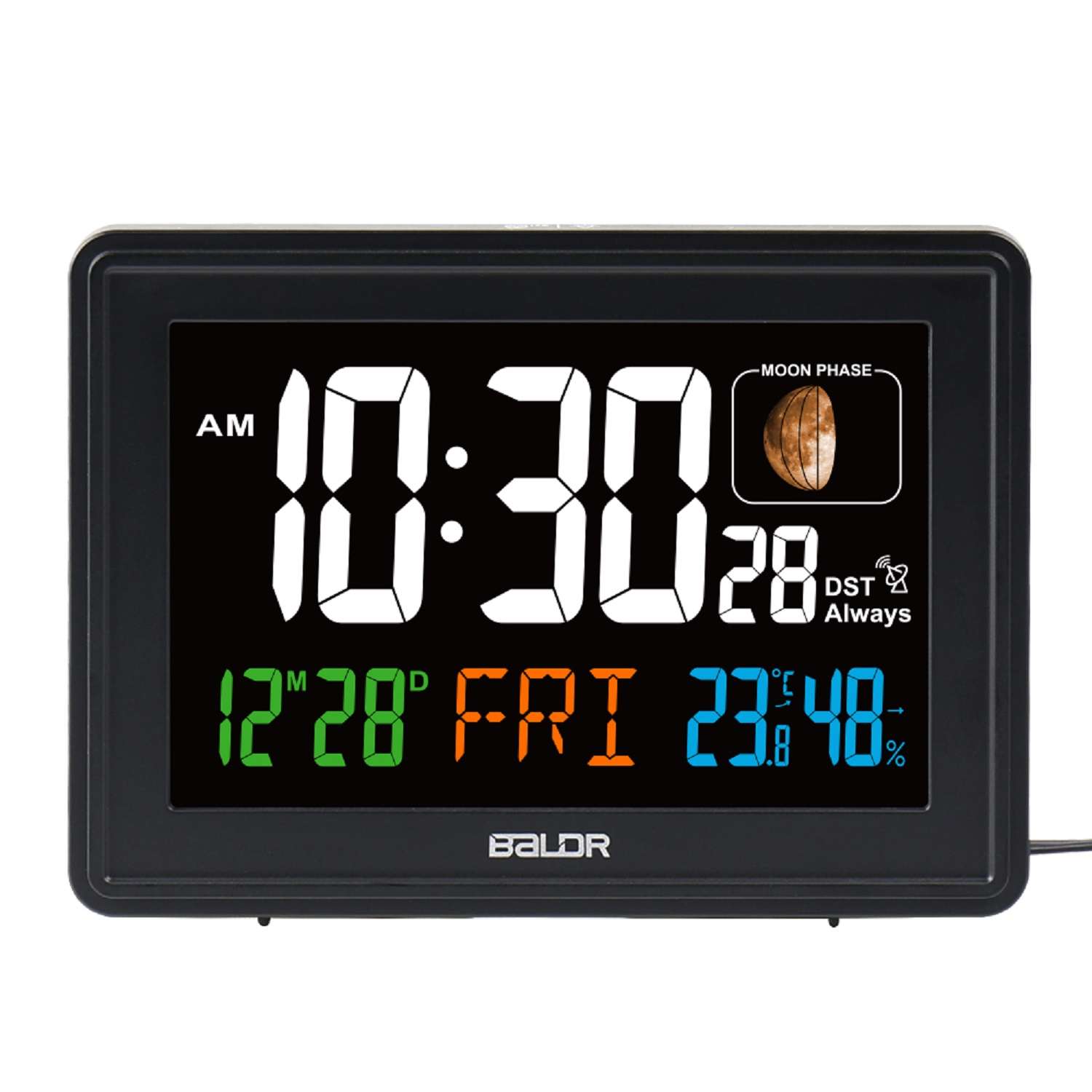 Часы c функцией термометра Baldr черный - фото 7