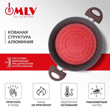 Кастрюля для индукционных плит с крышкой Moulin Villa Chocolate Pie 2,2 литра