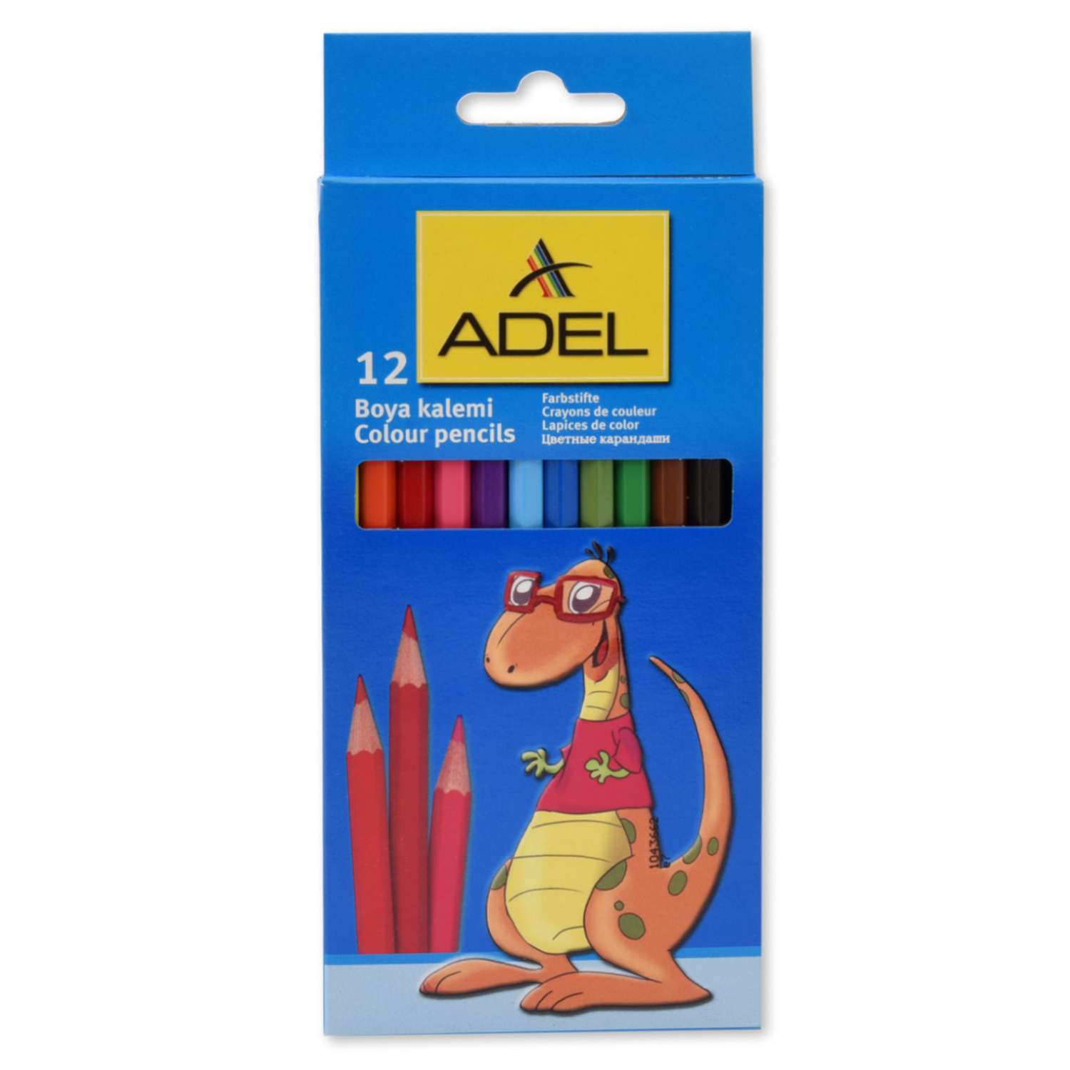 Набор цветные карандашей Adel 12 цветов - фото 3